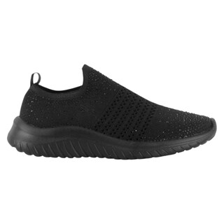 Foto 2 | Tenis Sin Cordones Exterior Textil Color Negro Para Mujer De Rbcollection