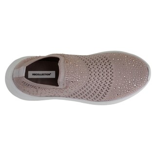 Foto 3 | Tenis Sin Cordones Exterior Textil Color Beige Para Mujer De Rbcollection