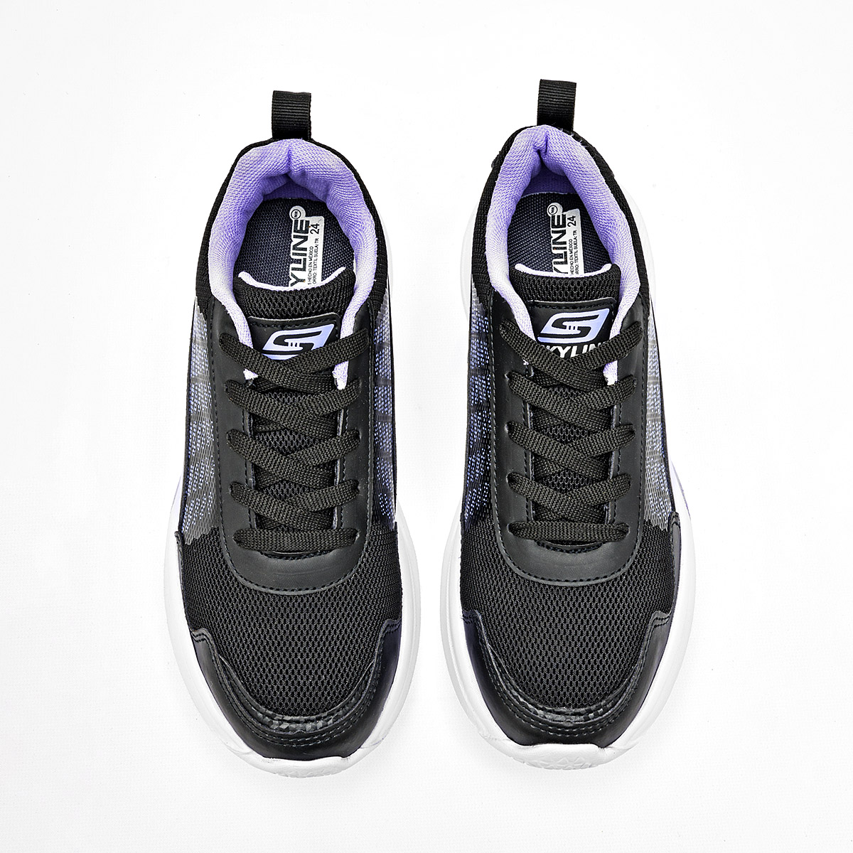 Foto 4 pulgar | Skyline Tenis Urbano Para Mujer Negro Lila
