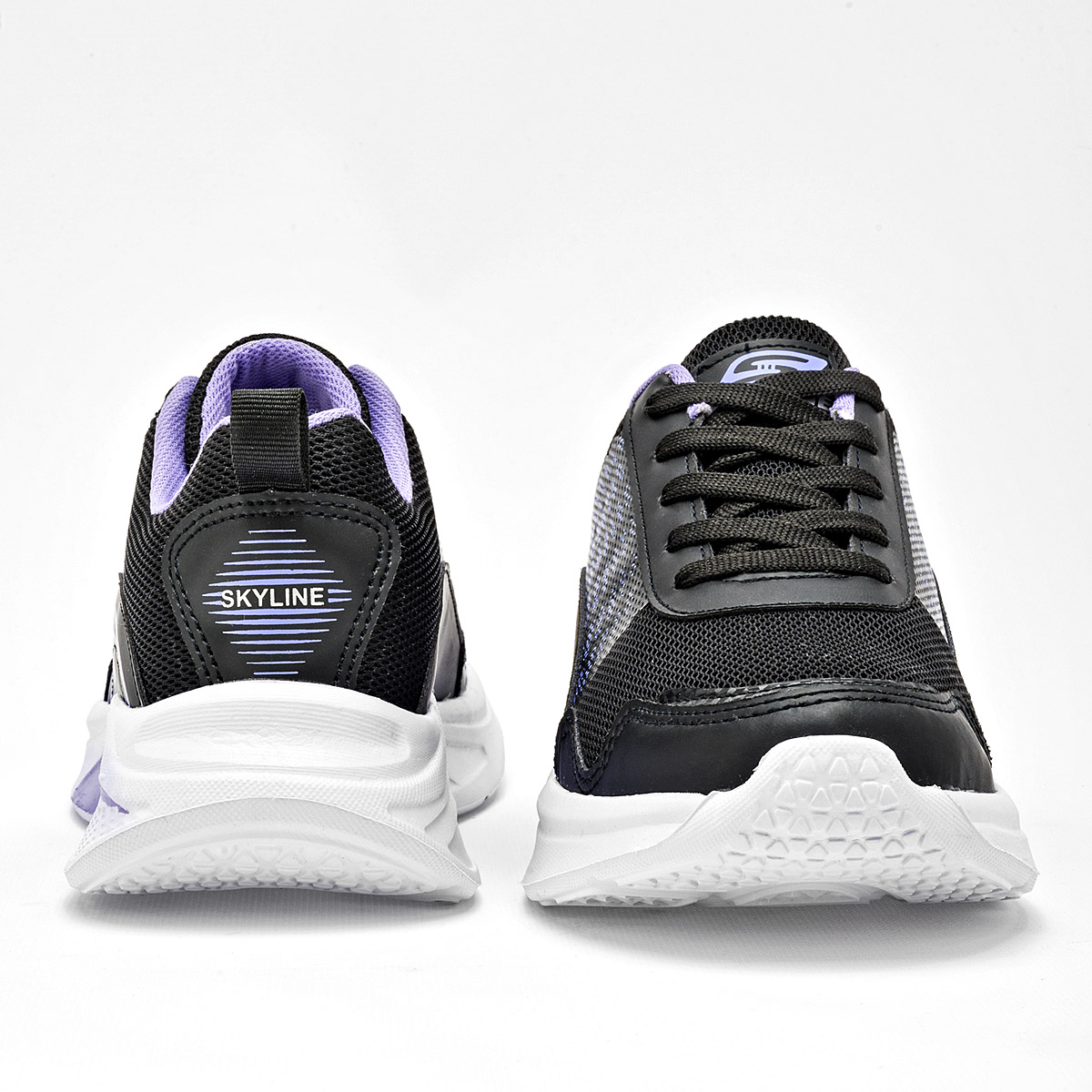 Foto 4 | Skyline Tenis Urbano Para Mujer Negro Lila