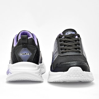 Foto 4 | Skyline Tenis Urbano Para Mujer Negro Lila