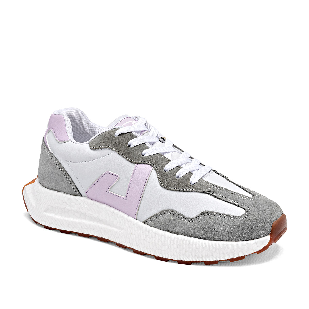 Foto 2 pulgar | Apoort Tenis Urbano Para Mujer Blanco Gris Lila