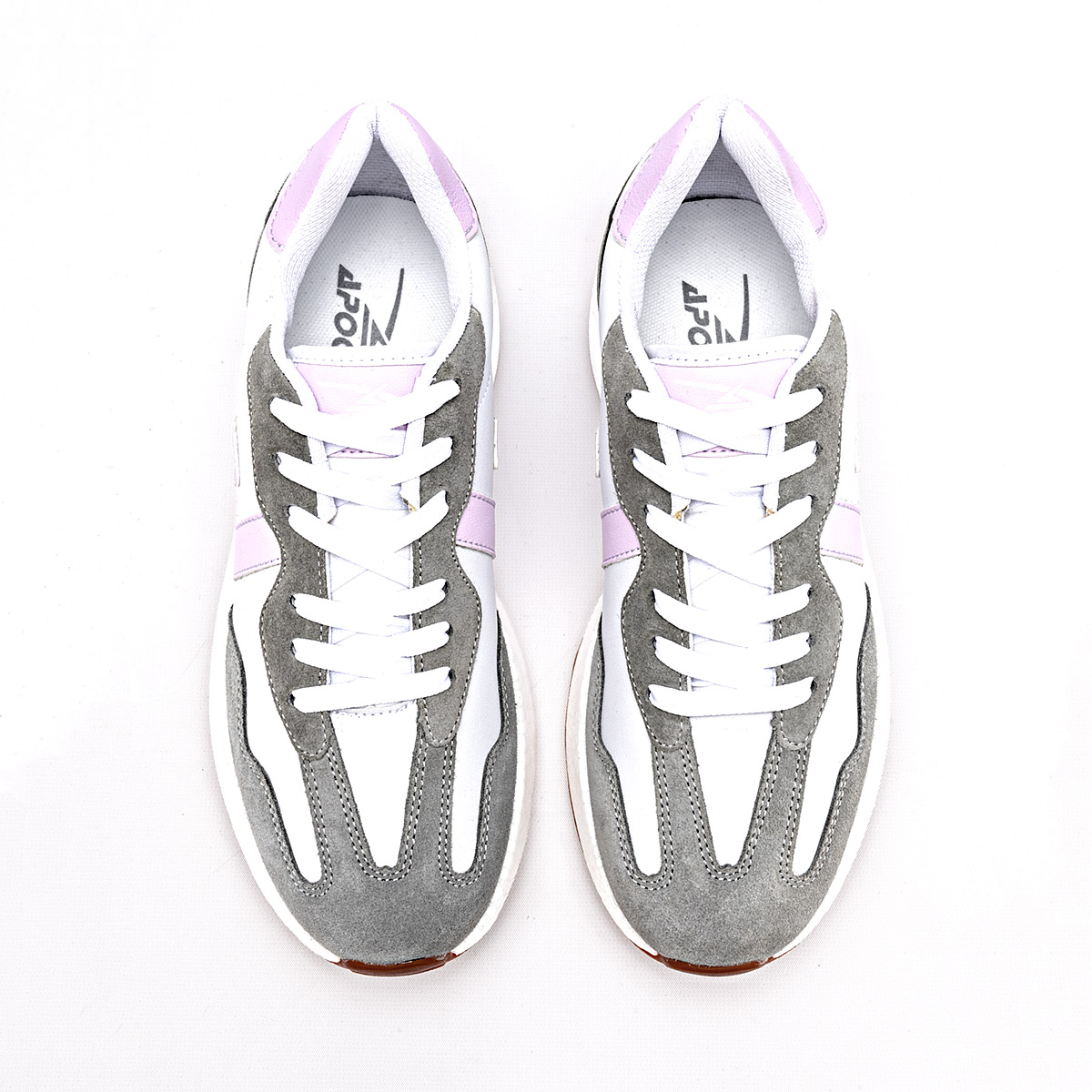 Foto 4 pulgar | Apoort Tenis Urbano Para Mujer Blanco Gris Lila