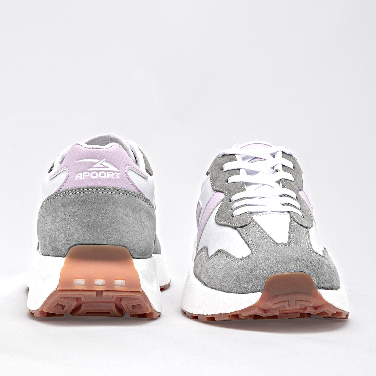 Foto 5 pulgar | Apoort Tenis Urbano Para Mujer Blanco Gris Lila