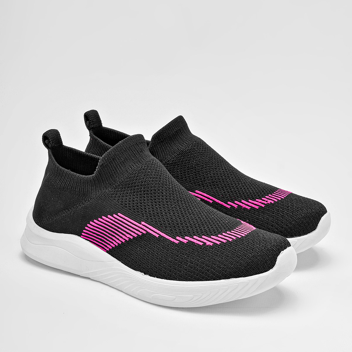 Foto 3 pulgar | Zoomer Tenis Urbano Para Mujer Negro Fucsia