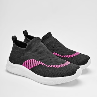 Foto 2 | Zoomer Tenis Urbano Para Mujer Negro Fucsia