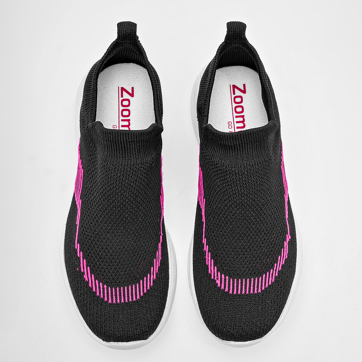 Foto 3 | Zoomer Tenis Urbano Para Mujer Negro Fucsia