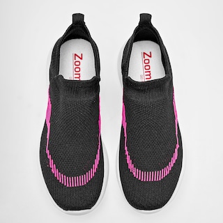 Foto 3 | Zoomer Tenis Urbano Para Mujer Negro Fucsia