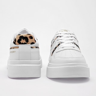 Foto 4 | Apoort Tenis Urbano Para Mujer Blanco Beige