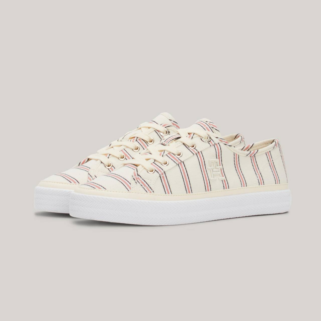 Foto 3 pulgar | Tenis Tommy Hilfiger Foxie 2d Color Beige Casual Para Mujer