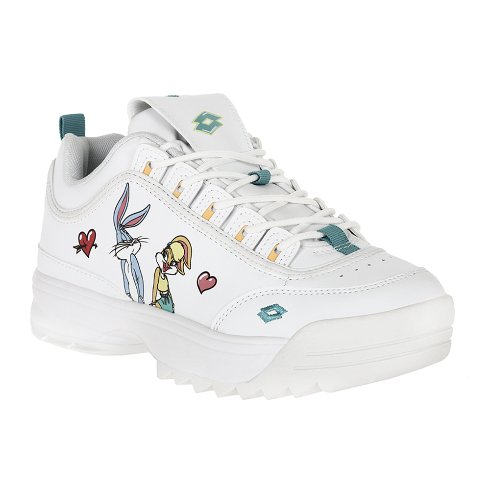 Foto 2 pulgar | Tenis Lotto Sport Wicked LOONEY TUNES 2 color Blanco