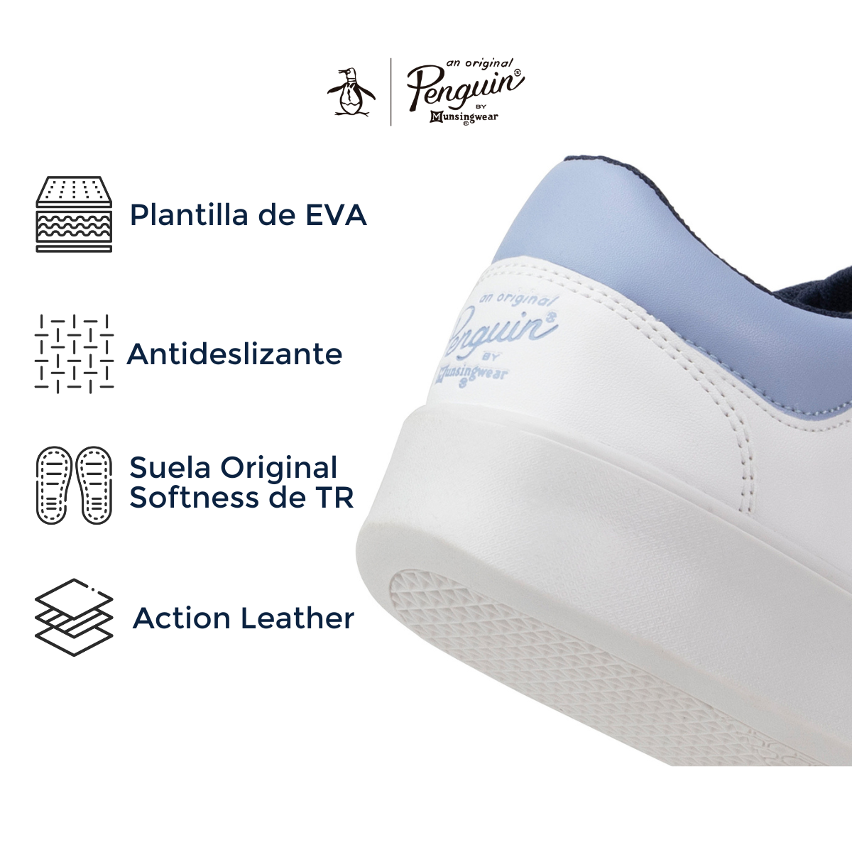 Foto 6 pulgar | Tenis Original Penguin OP100354W color Blanco Style Janny