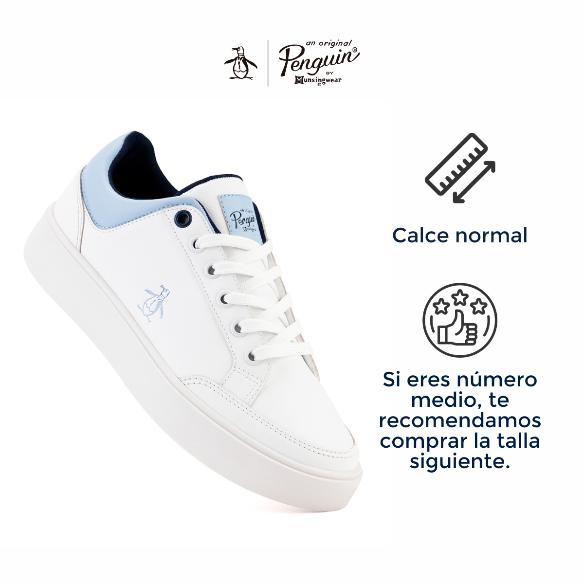 Foto 6 | Tenis Original Penguin OP100354W color Blanco Style Janny