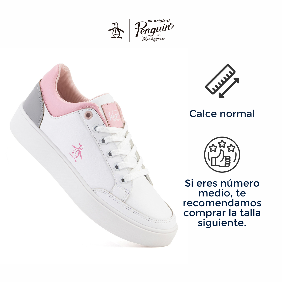 Foto 6 | Tenis Original Penguin OP100355W color Blanco Style Janny