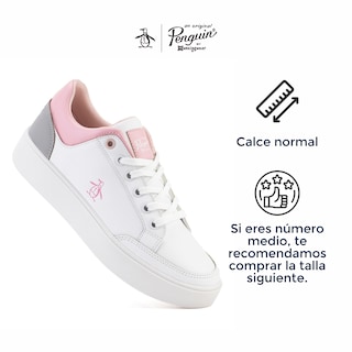 Foto 6 | Tenis Original Penguin OP100355W color Blanco Style Janny