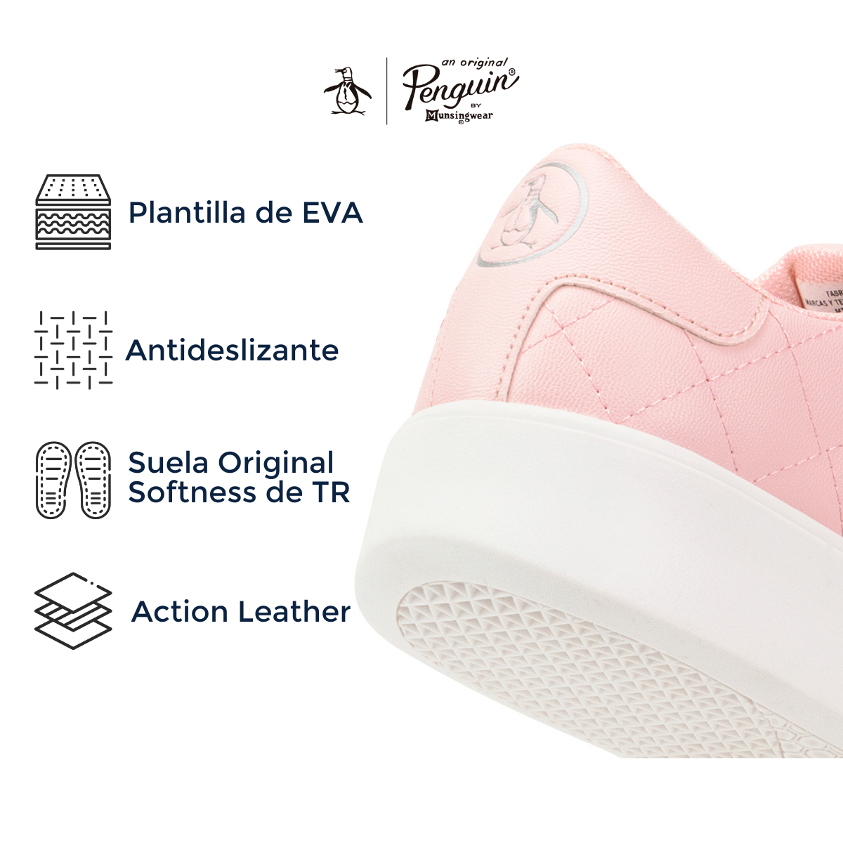 Foto 5 | Tenis Original Penguin Style Cloe Rosa