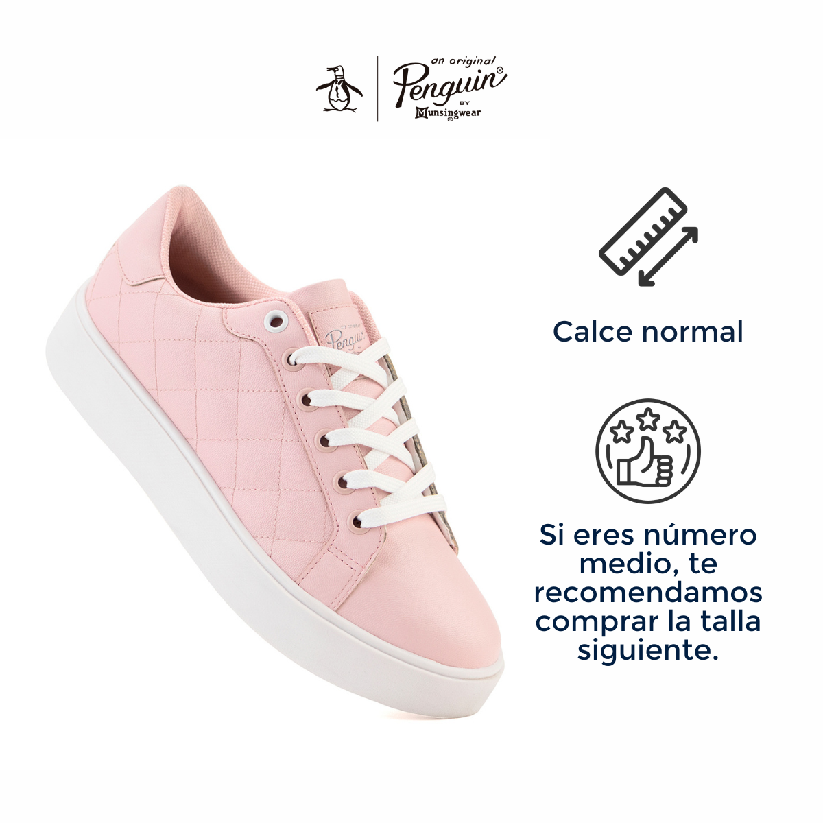 Foto 7 pulgar | Tenis Original Penguin Style Cloe Rosa