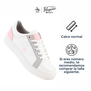 Foto 6 | Tenis Original Penguin Style Lissa Blanco-gris