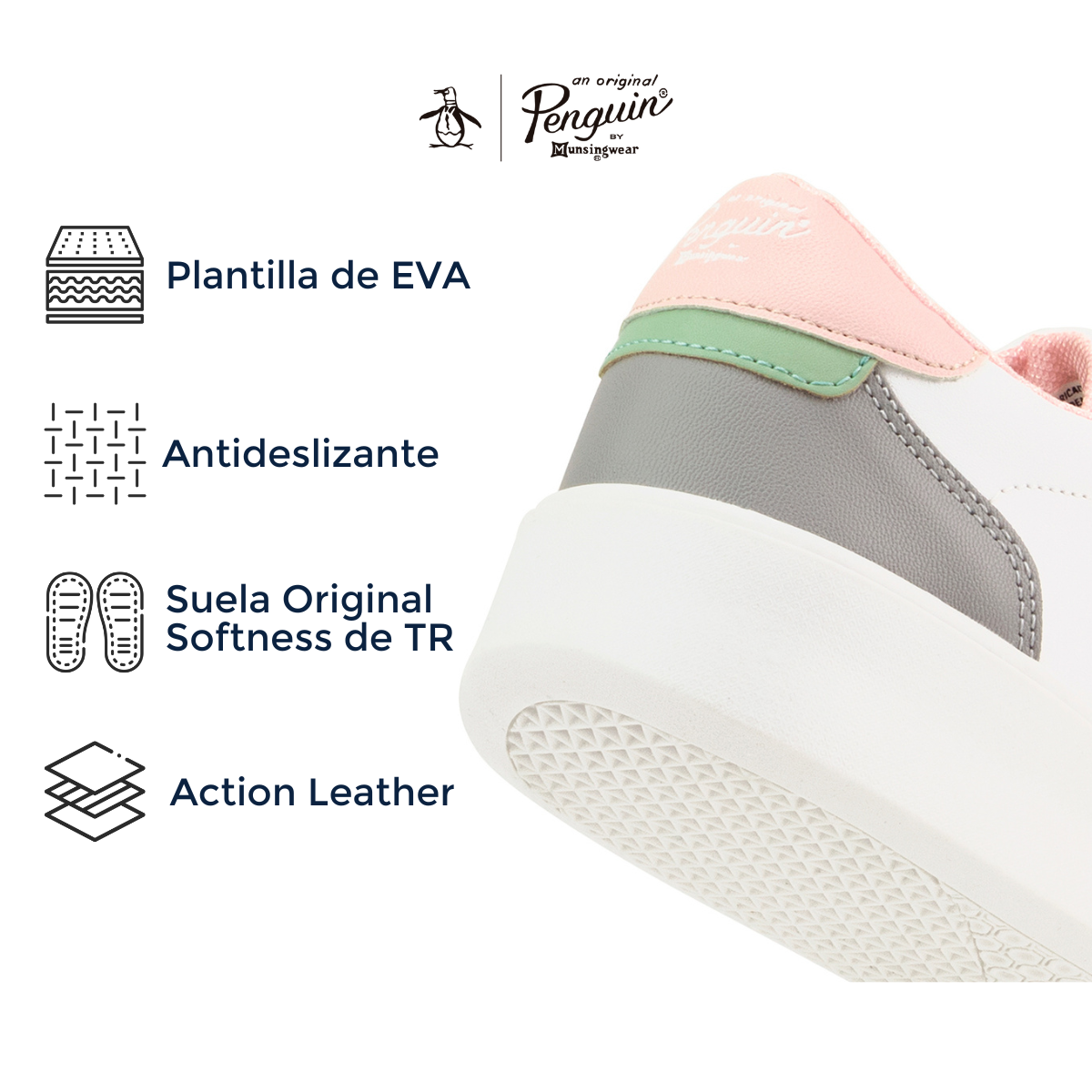 Foto 6 pulgar | Tenis Original Penguin Style Emilly Multicolor