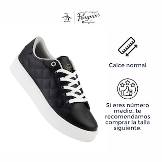 Foto 6 | Tenis Original Penguin Style Cloe Negro
