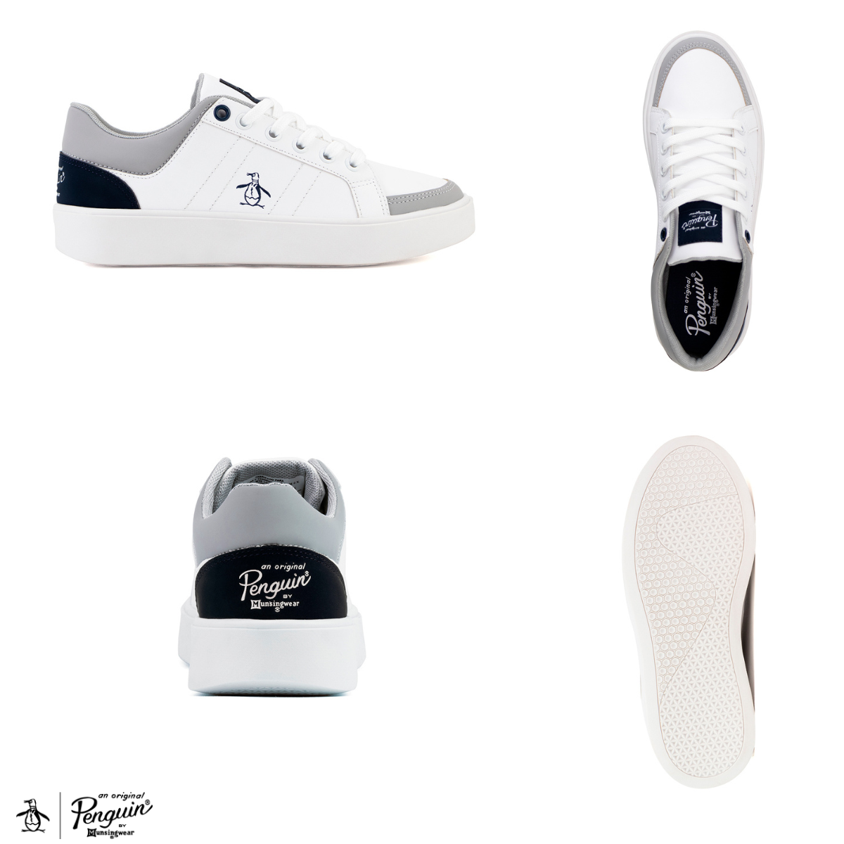 Foto 9 pulgar | Tenis Original Penguin Style Lissa Blanco-marino