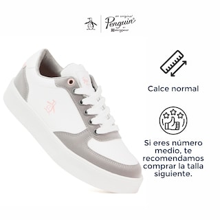 Foto 6 | Tenis Original Penguin Style Emilly Blanco