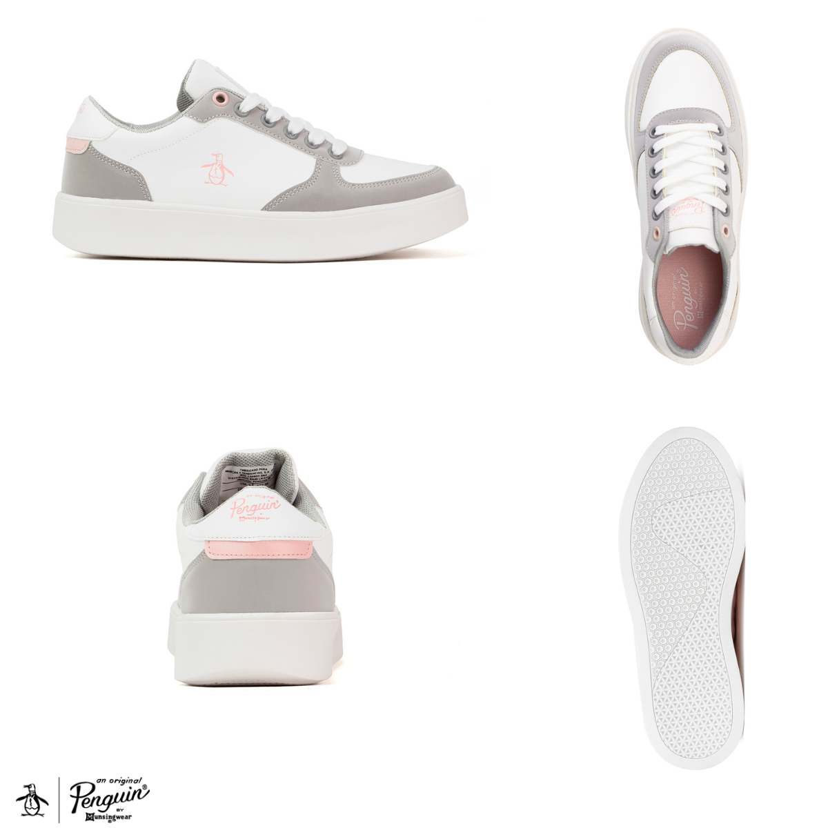 Foto 9 pulgar | Tenis Original Penguin Style Emilly Blanco