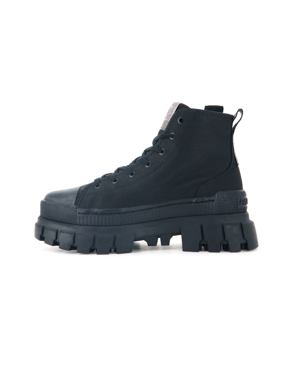 Foto 4 | Bota con Plataforma Palladium Revolt Hi Tx Negro para Dama