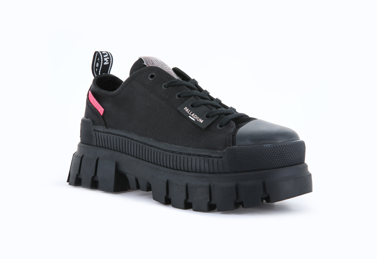 Tenis con Plataforma Palladium Revolt Lo TX Negro para Dama