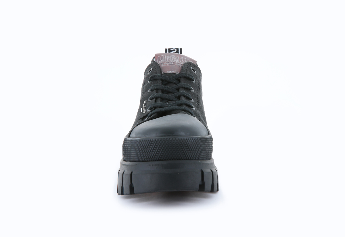 Foto 5 | Tenis con Plataforma Palladium Revolt Lo TX Negro para Dama