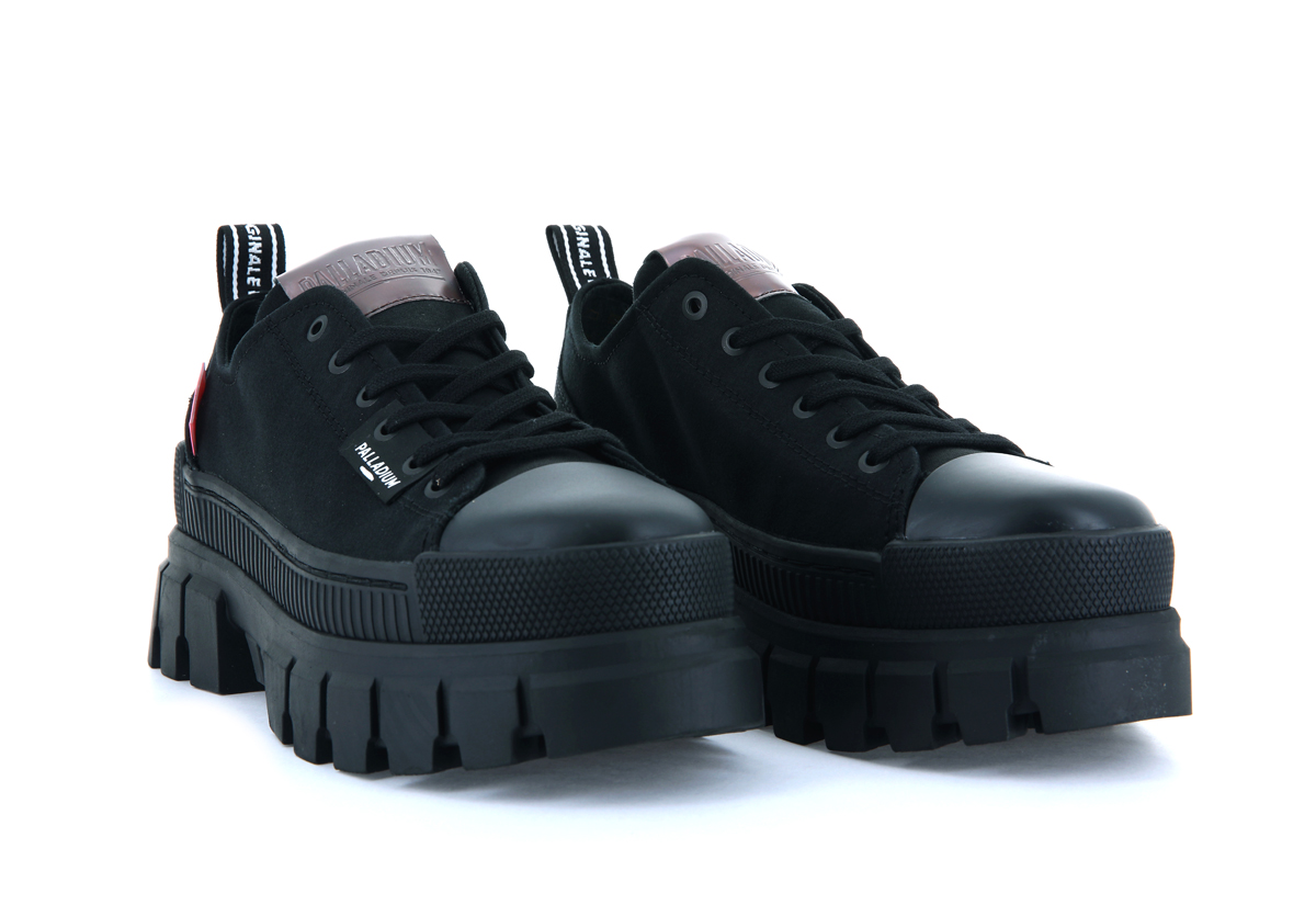 Foto 7 pulgar | Tenis con Plataforma Palladium Revolt Lo TX Negro para Dama
