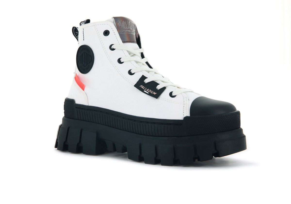 Bota con Plataforma Palladium Revolt Hi TX Blanco para Dama