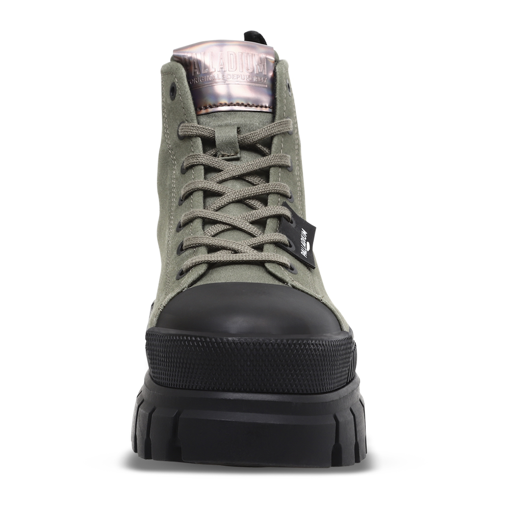 Foto 5 pulgar | Bota con Plataforma Palladium Revolt Hi TX Verde para Dama