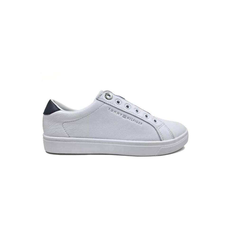 Tenis de Piel Tommy Hilfiger Slip color Blanco para Mujer