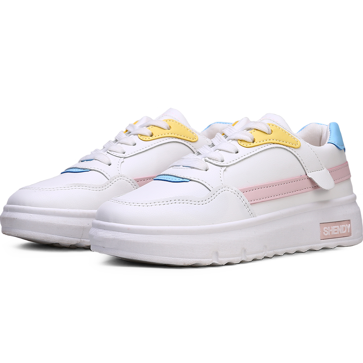 Foto 2 pulgar | Tenis Shendy Vendy Lille Blanco Con Rosa