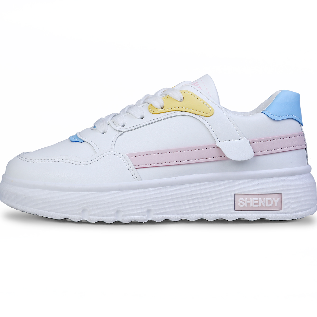Foto 4 pulgar | Tenis Shendy Vendy Lille Blanco Con Rosa