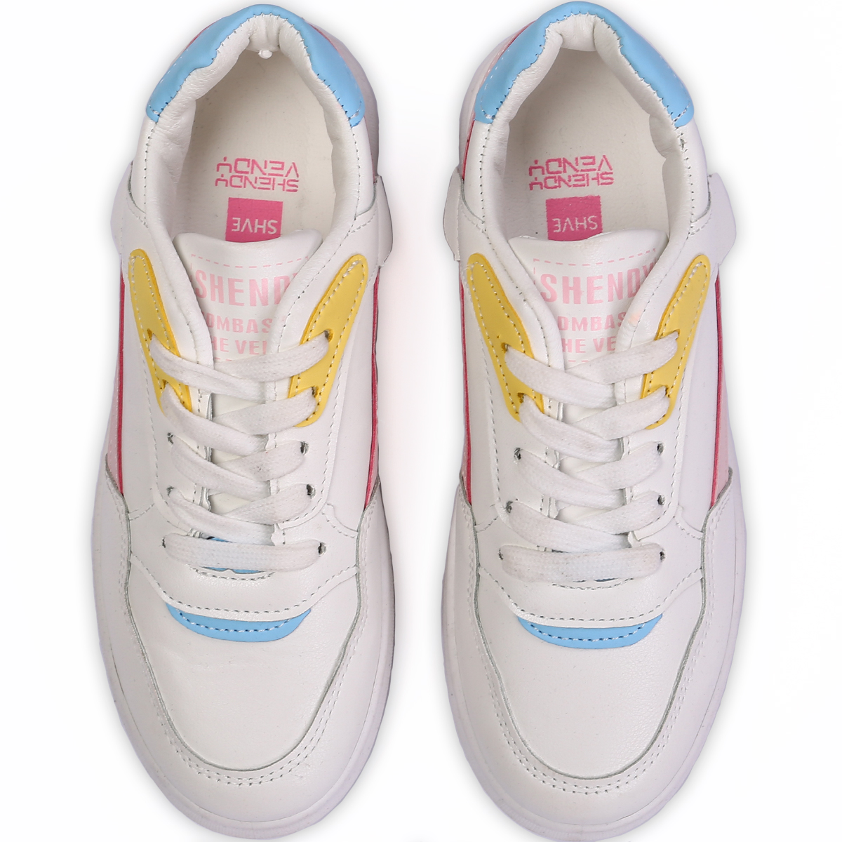 Foto 5 pulgar | Tenis Shendy Vendy Lille Blanco Con Rosa