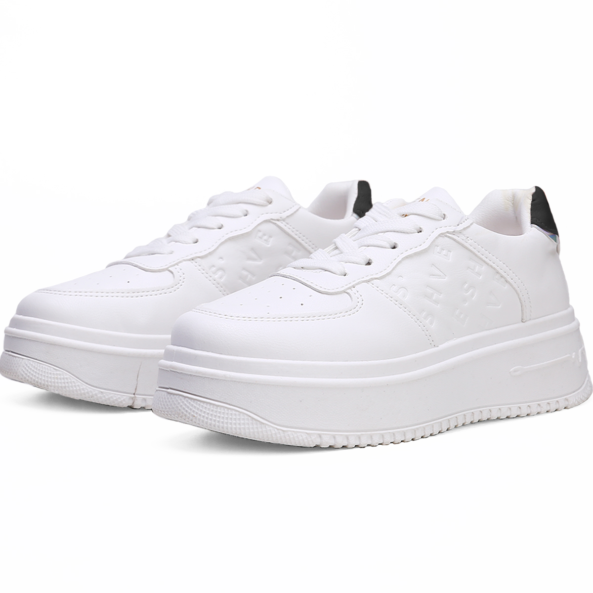 Foto 2 pulgar | Tenis Shendy Vendy Nerea Blanco Con Negro