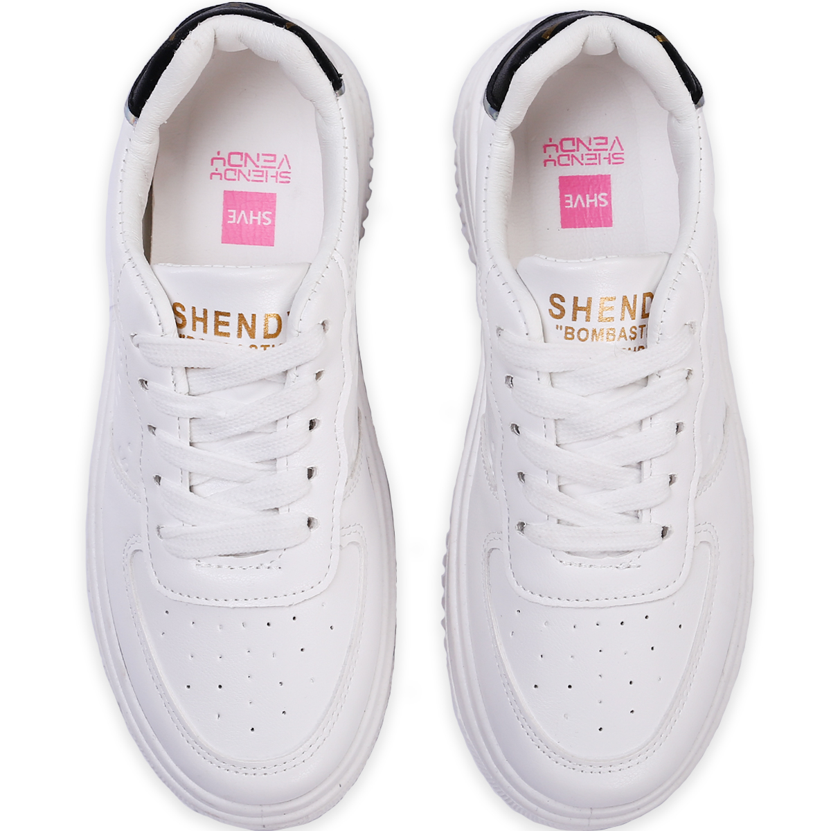 Foto 5 pulgar | Tenis Shendy Vendy Nerea Blanco Con Negro