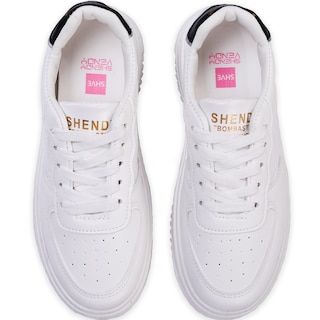 Foto 4 | Tenis Shendy Vendy Nerea Blanco Con Negro