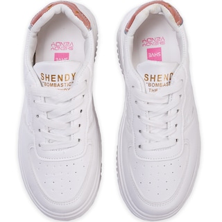 Foto 4 | Tenis Shendy Vendy Nerea Blanco Con Rosa
