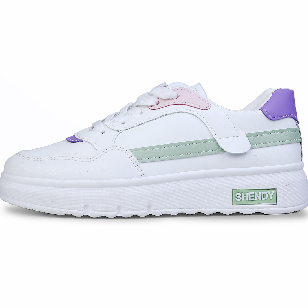Foto 3 | Tenis Shendy Vendy Lille Blanco Con Verde