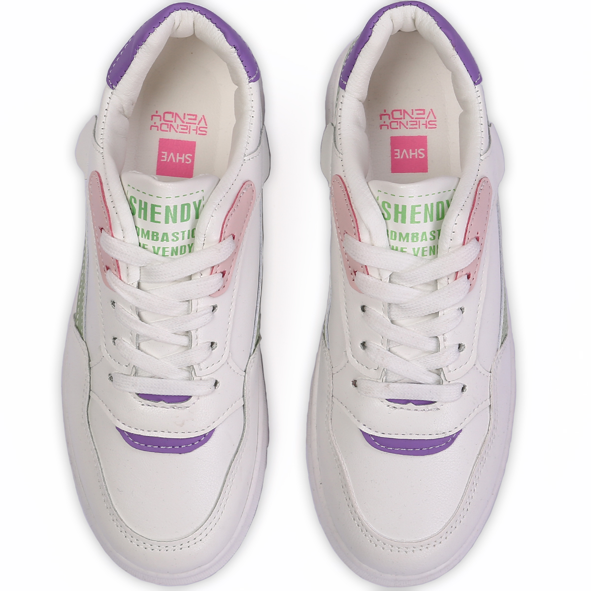 Foto 5 pulgar | Tenis Shendy Vendy Lille Blanco Con Verde