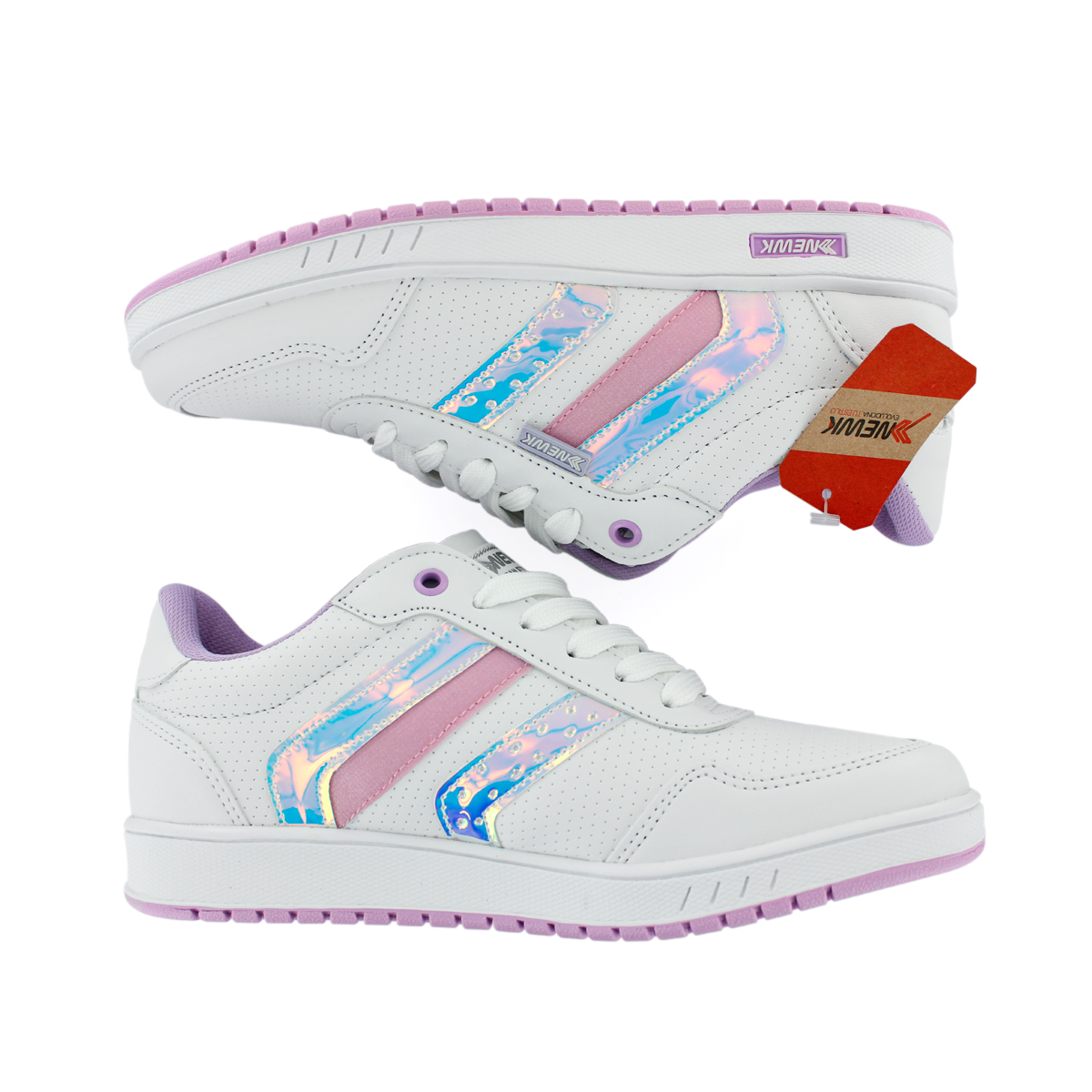 Foto 3 pulgar | Tenis Newk color Blanco para Mujer