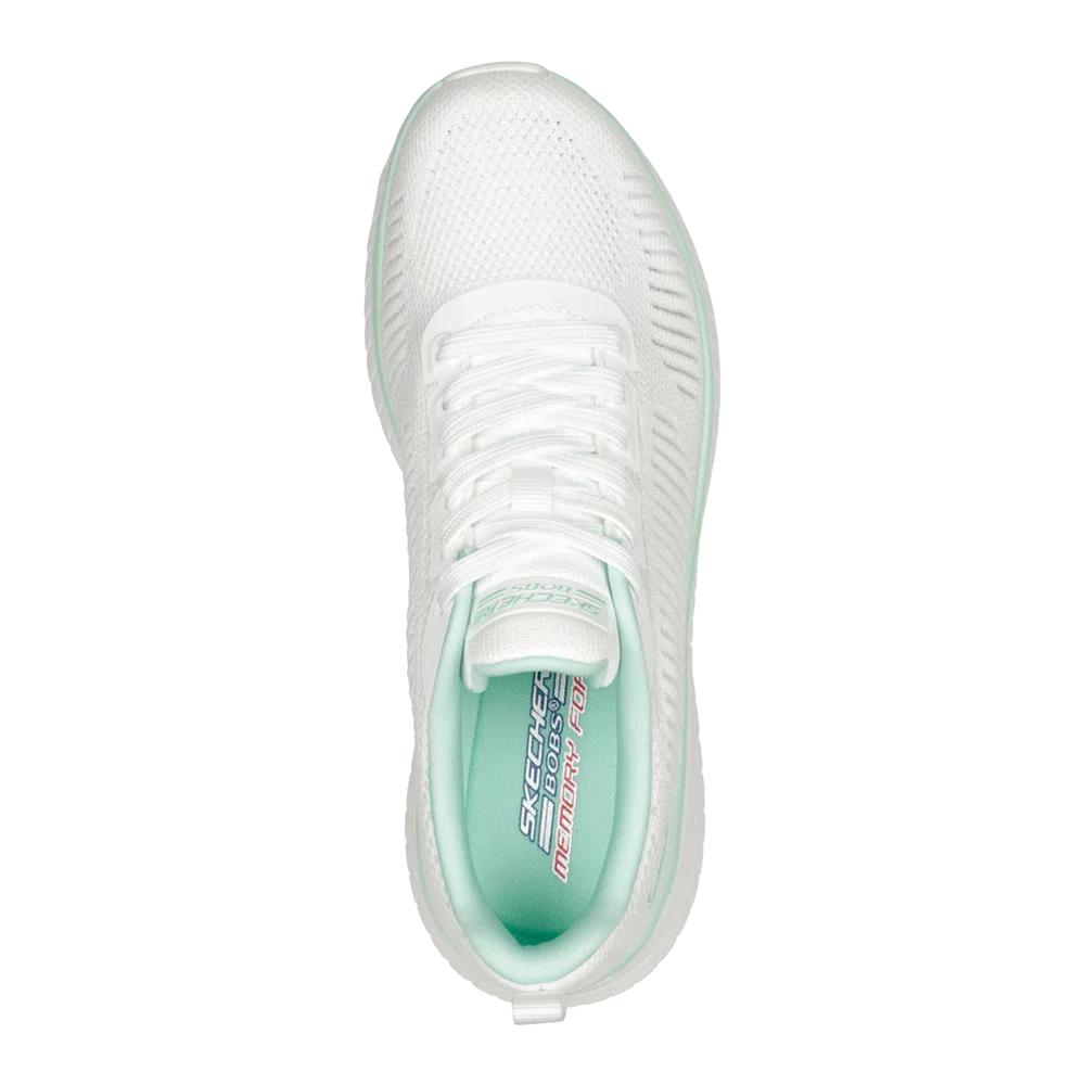 Foto 3 pulgar | Tenis Skechers Bobs Squad Chaos color Blanco para Mujer