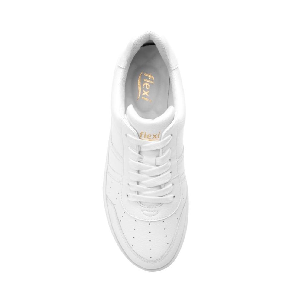 Foto 5 pulgar | Tenis Flexi Para Mujer Tipo Piel Estilo 103504 Blanco Color Blanco