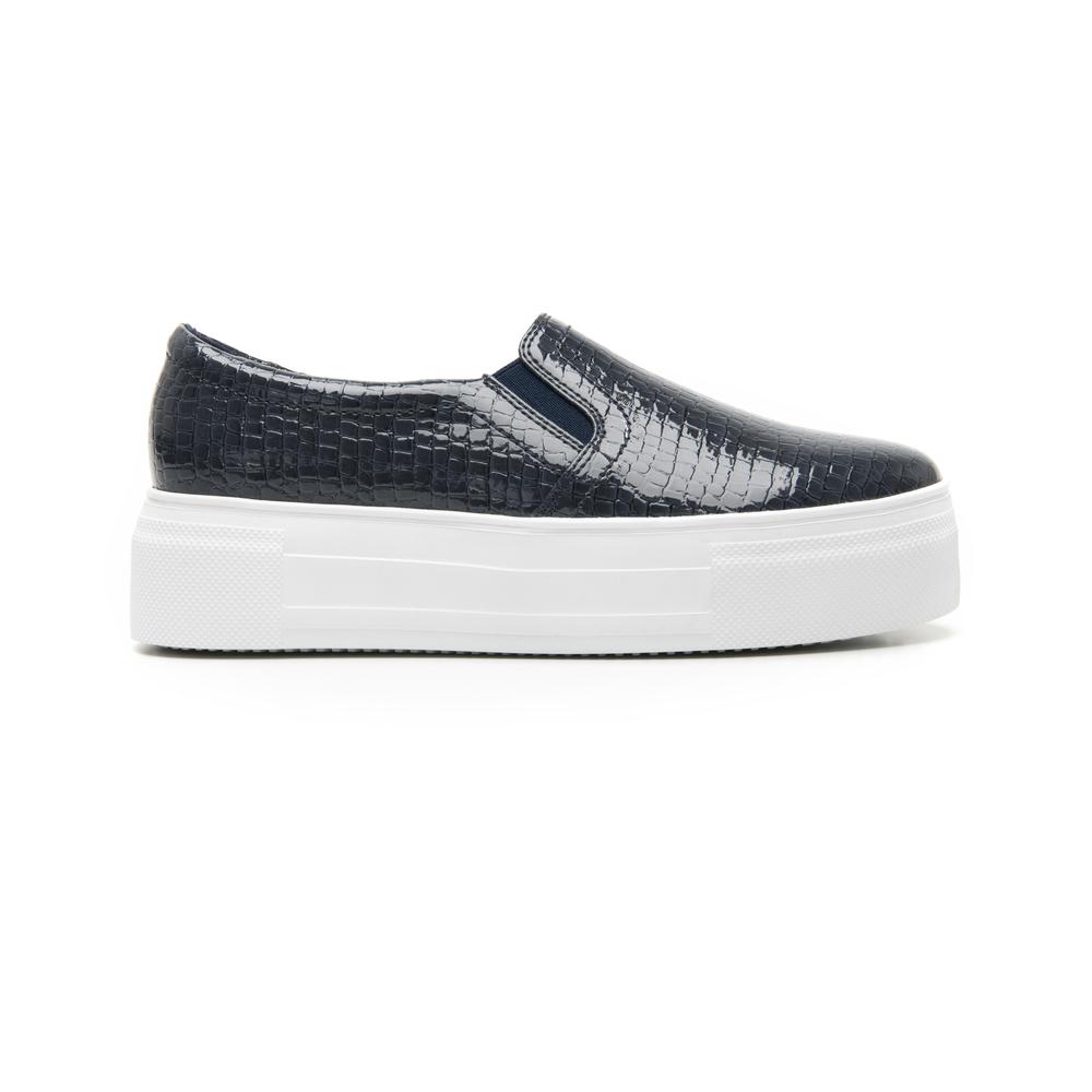 Foto 2 pulgar | Tenis Slip On Flexi Estilo 125403 Azul para Mujer