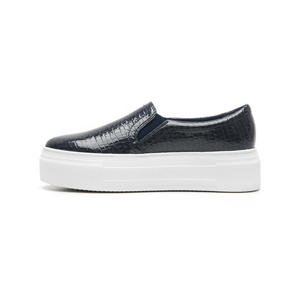Foto 3 pulgar | Tenis Slip On Flexi Estilo 125403 Azul para Mujer