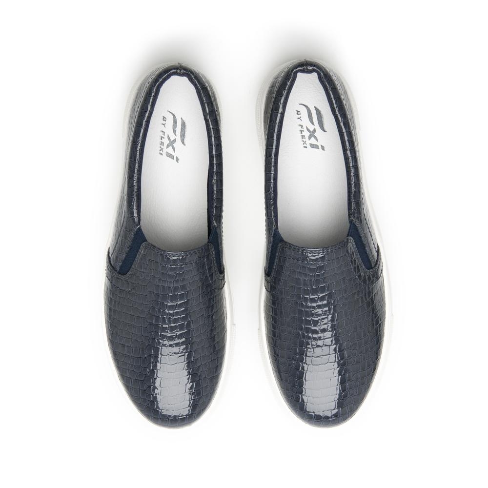 Foto 5 pulgar | Tenis Slip On Flexi Estilo 125403 Azul para Mujer