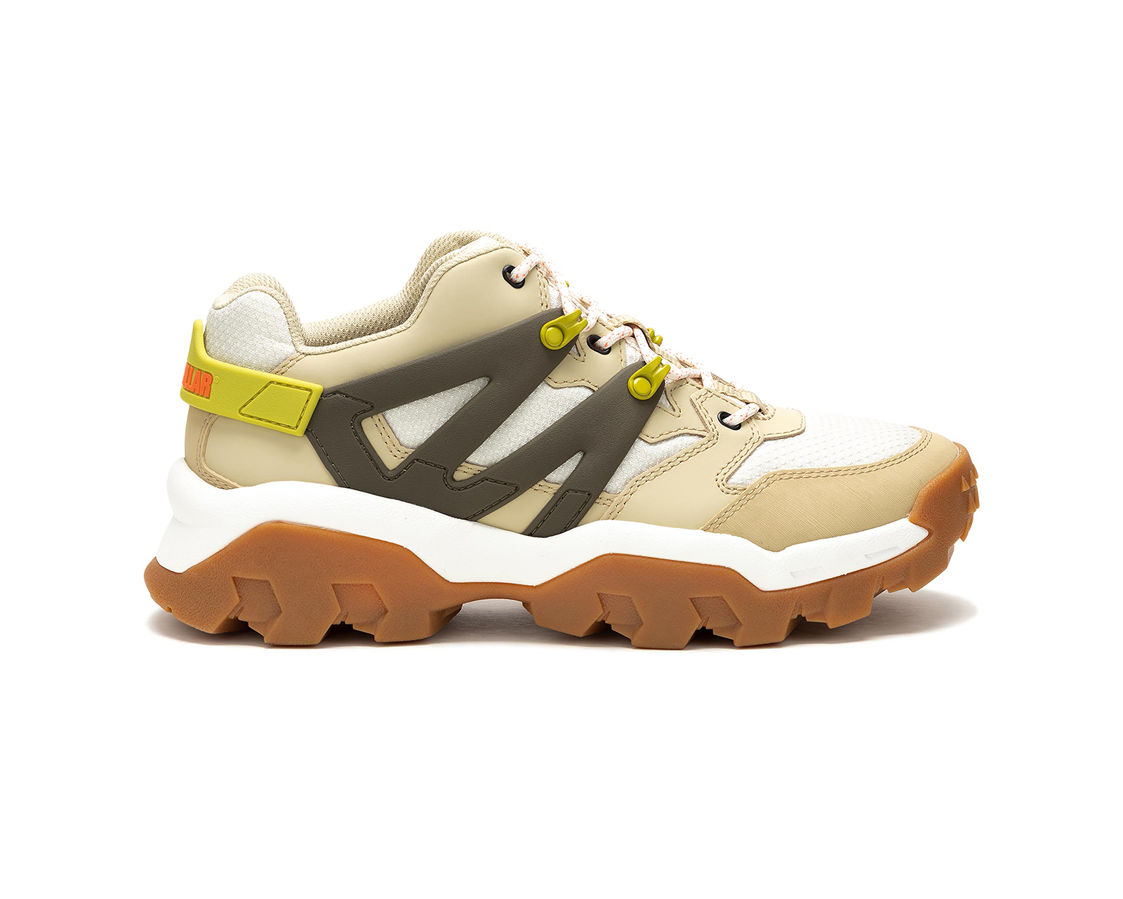 Foto 3 pulgar | Tenis Caterpillar P111309w color Beige de Piel